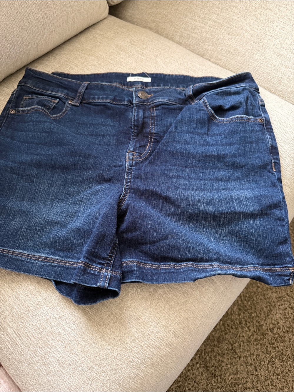 Maurices Dark Blue Denim Jean Shorts